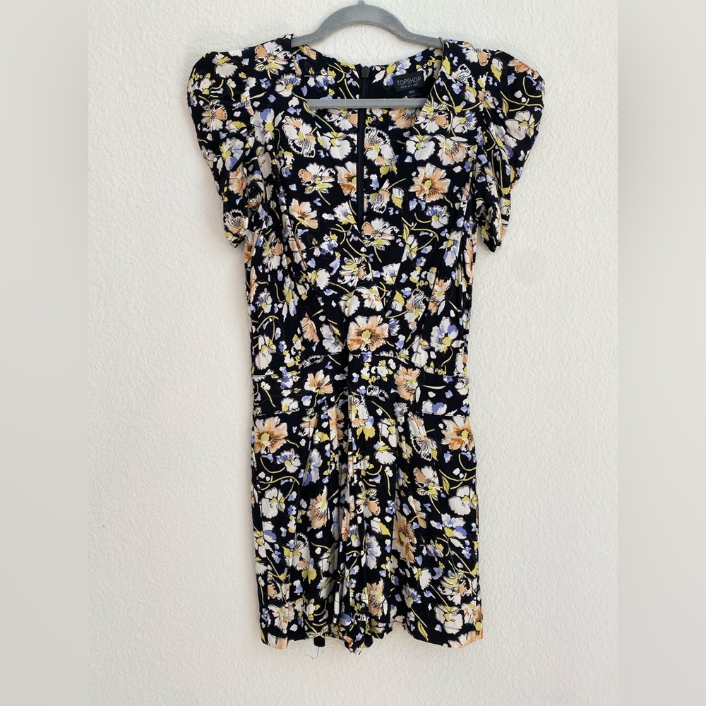 Topshop Floral Mini Romper Size 4